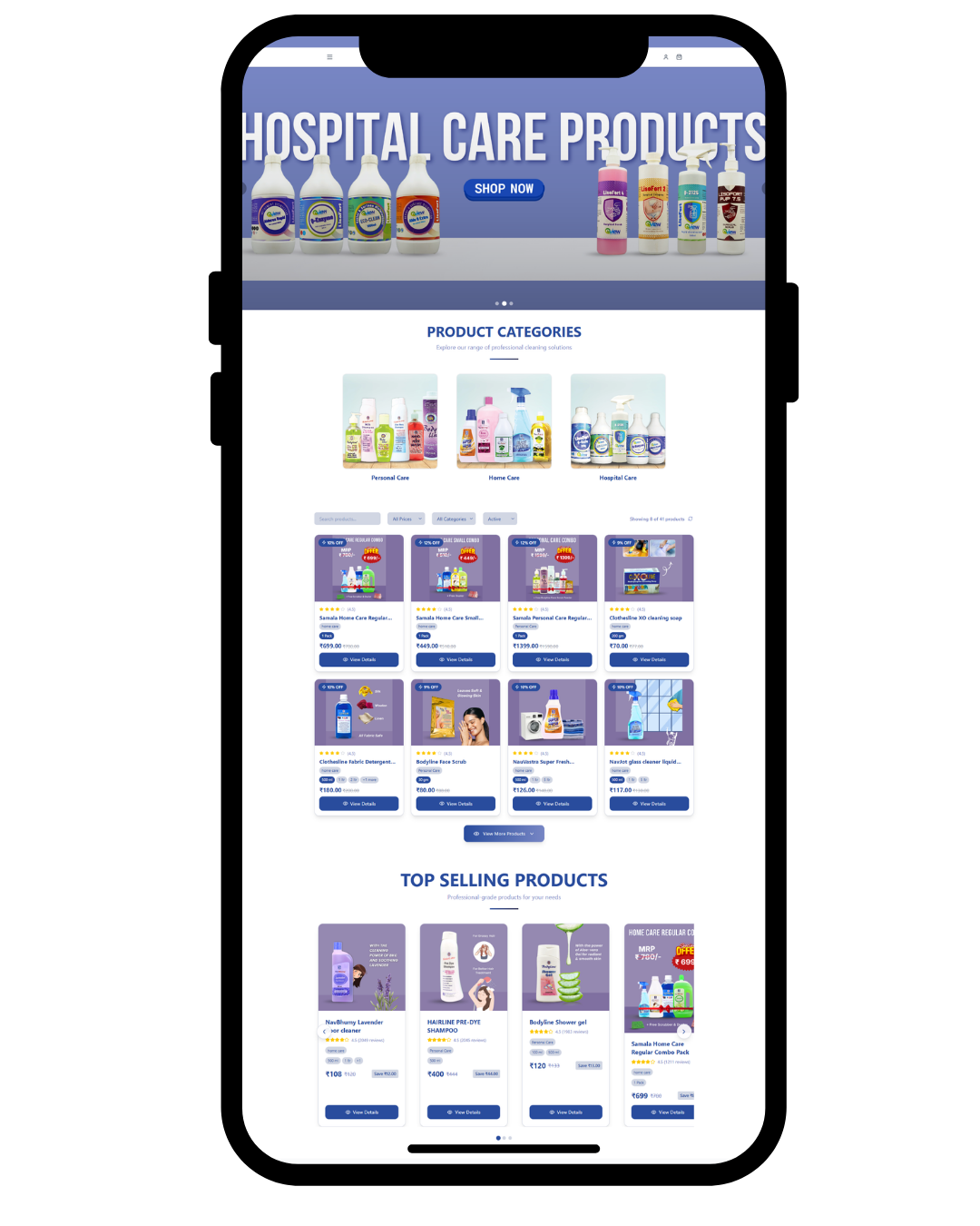 Mobile shopping interface